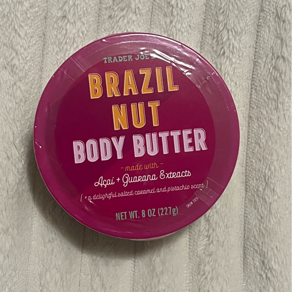 Trader Joe’s Brazil Nut Body Butter • Açaí & Guarana Extracts • Full Size 8oz
